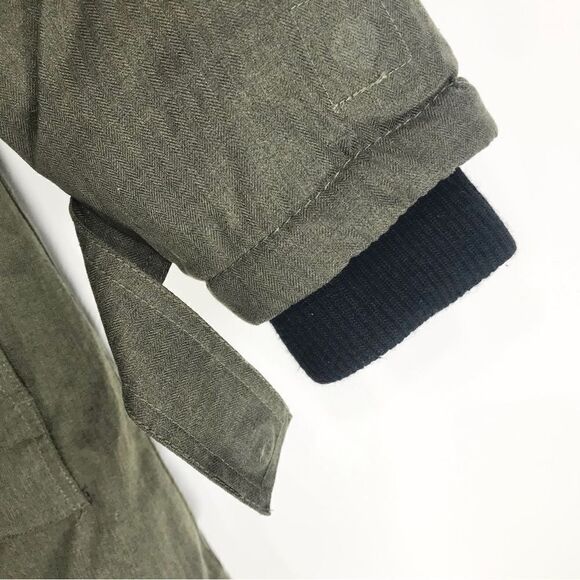 Torrid Olive Green Canvas Zip Up Hooded Winter Anorak Jacket - Picture 13 of 16